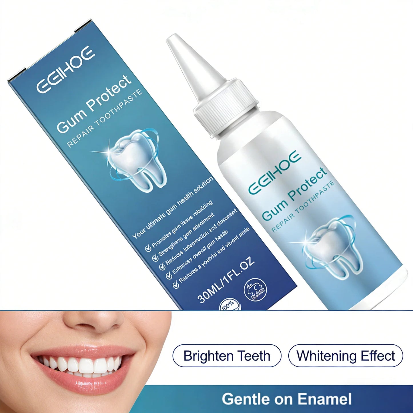 Gum Protect Repair Toothpaste Effectively Reduce Bad Breath Alleviate Oral Problems Prevent Gum Recession Dental Care Toothpaste Peaceful Pleasures Health and Wellness