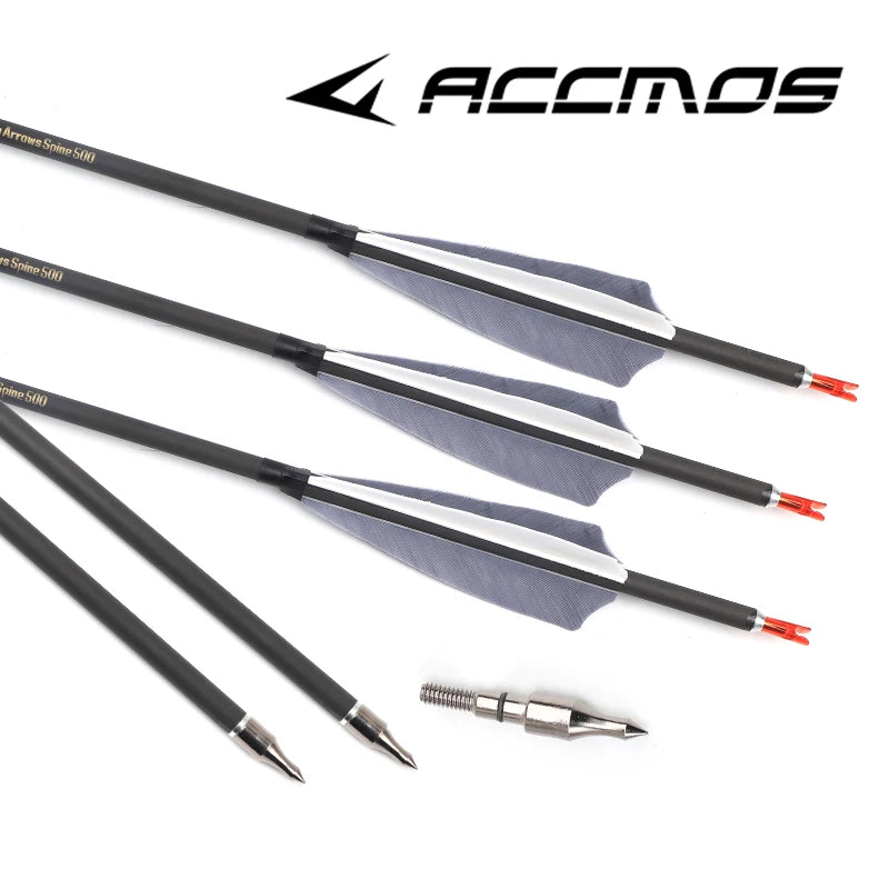 6-12p Pure Carbon Arrow ID6 Spine 300 400 500 600 700 800 Nature
