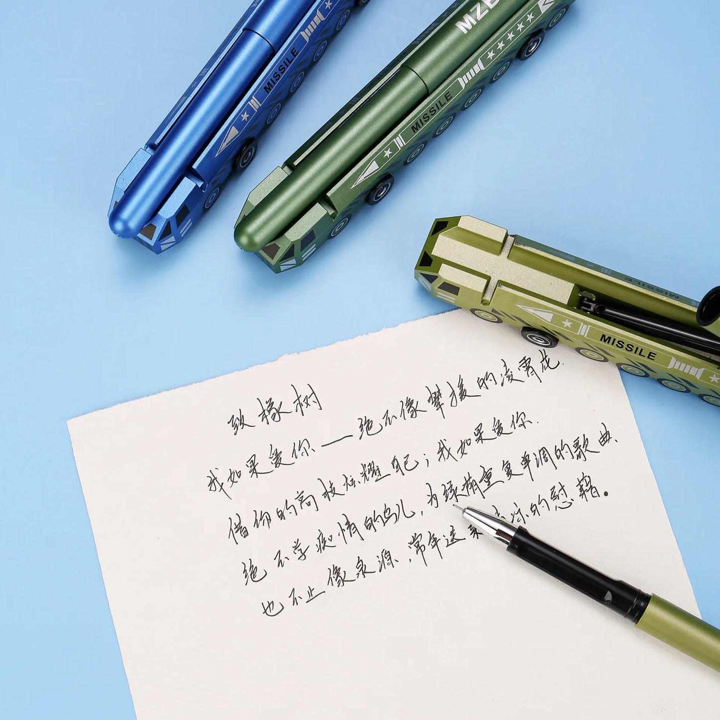 Funny Missile Design Ballpoint Pen Black Ink Creative Shape Pens