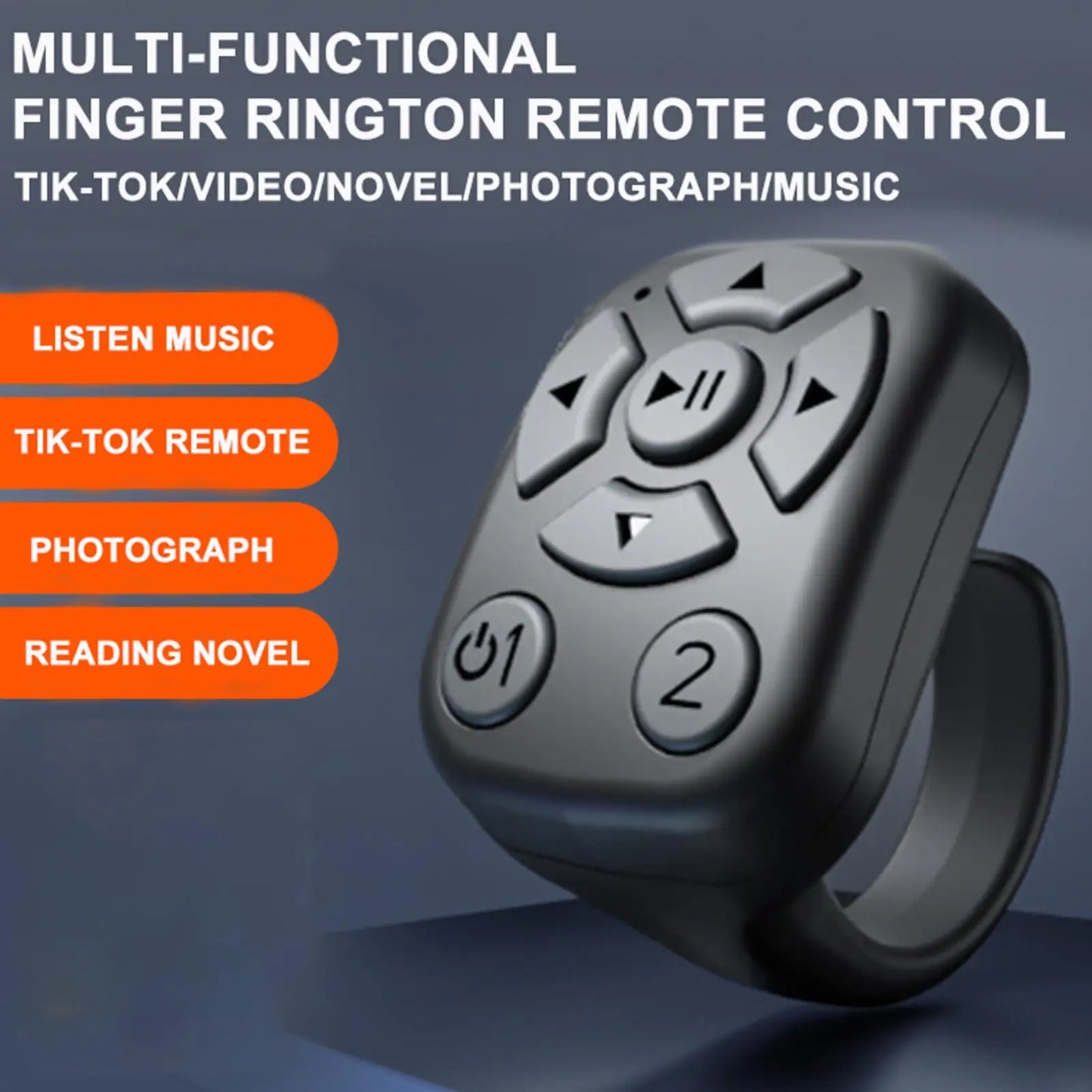 Bluetooth Scrolling Ring – Wireless Selfie & Camera Remote