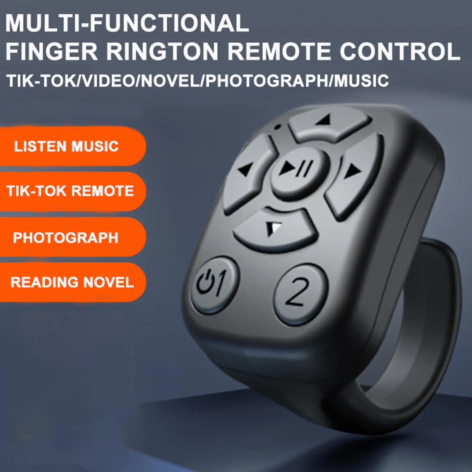 Bluetooth Scrolling Ring – Wireless Selfie & Presentation Clicker Peaceful Pleasures Health and Wellness