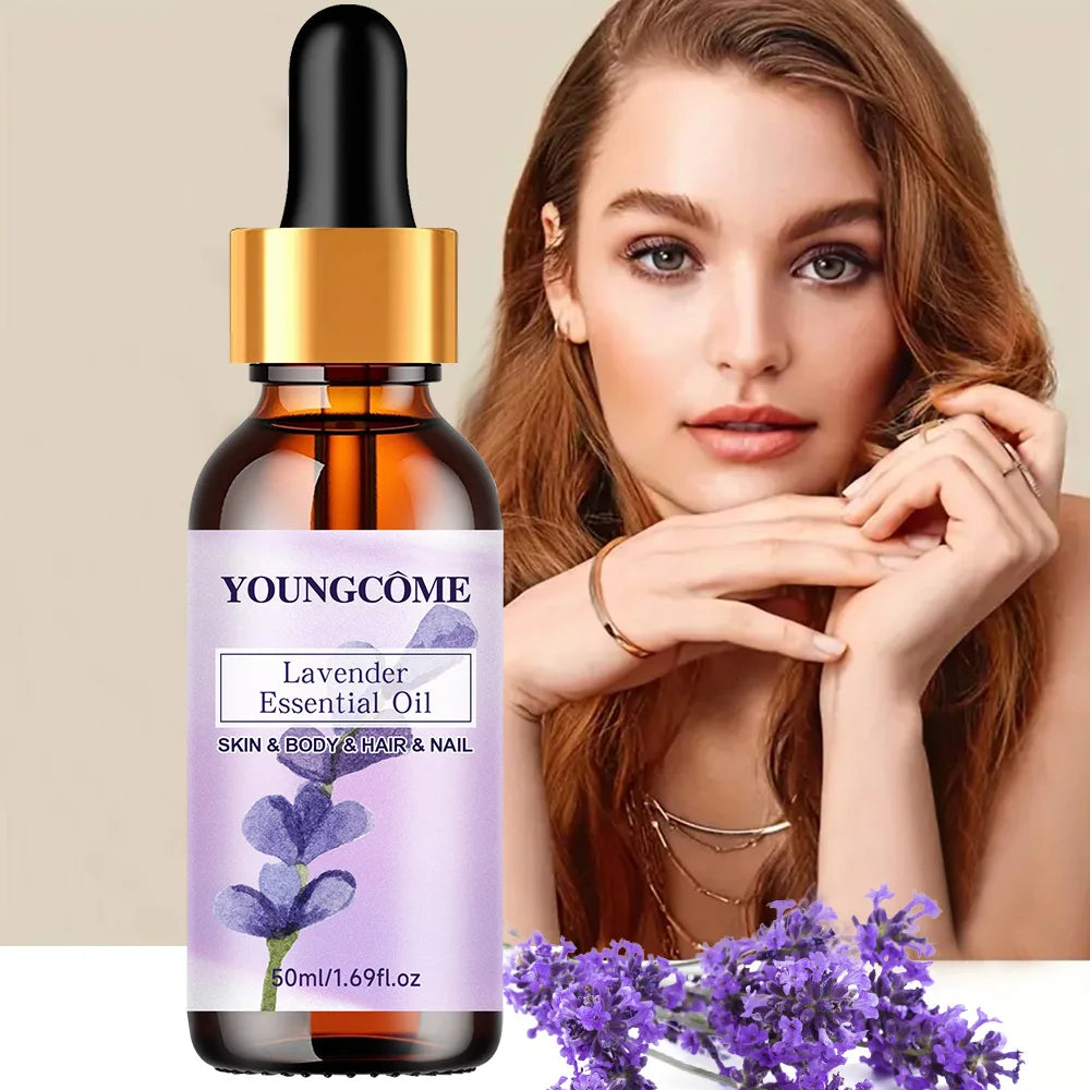 Pure natural lavender essential oil, hair moisturizer, suitable for hair, face and body,suitable for all skin types hair types Peaceful Pleasures Health and Wellness