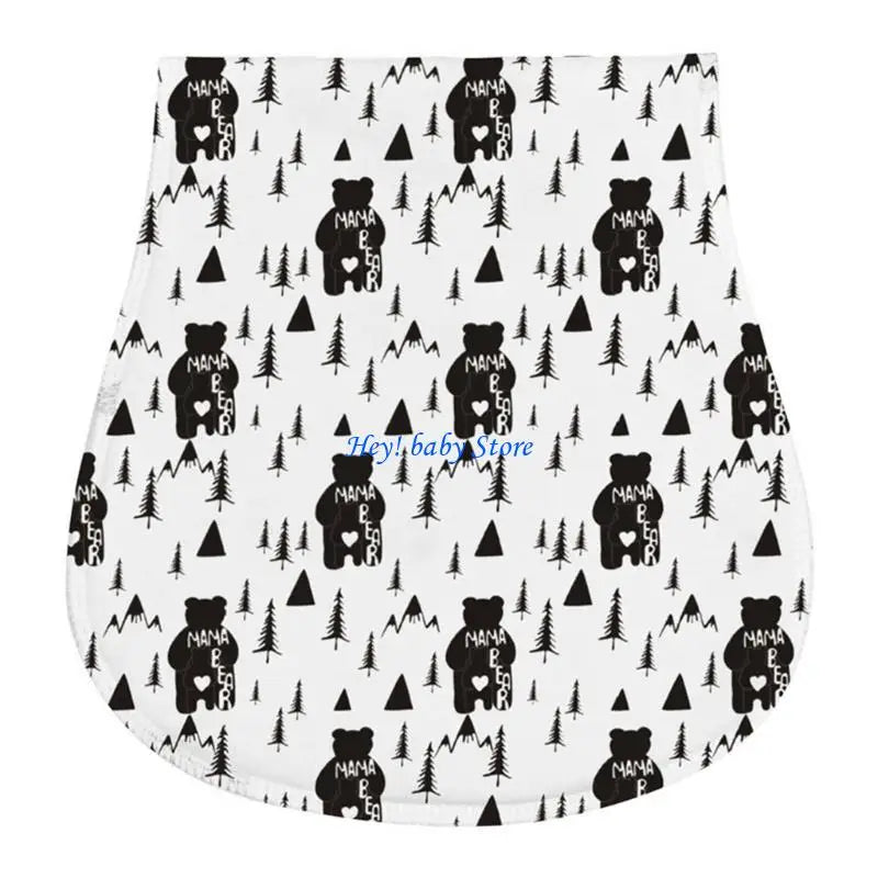 Soft Absorbent Baby Burp Cloths – Newborn Feeding & Teething Bibs