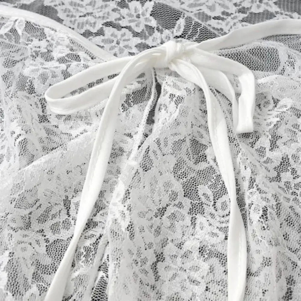 Y2K Lace Mini Skirt – Embroidered Ruched Ruffles Irregular Hem