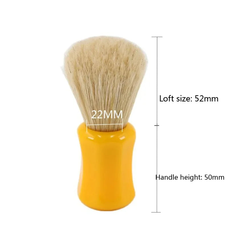 Yaqi Men's 22mm Knot Diameter Wet Shaving Brush & Sandalwood Soap Shaving Set Porable Travel Comfortable Shave Must-Have For Men Peaceful Pleasures Health and Wellness