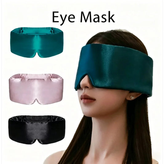 Mulberry Silk Sleeping Mask Eyepatch Blocking Light Eyemask Eyeshade Soft Padded Slaapmasker Travel Sleeping Aid for Sleep Patch Peaceful Pleasures Health and Wellness