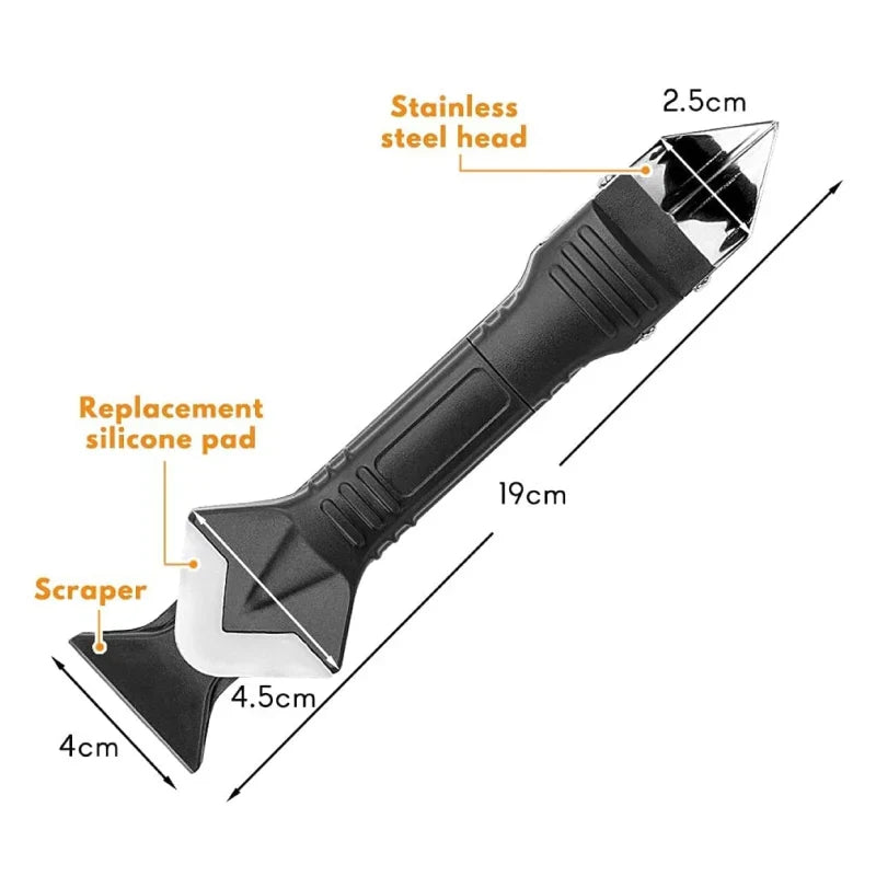 9-in-1 Silicone Caulk Scraper & Sealant Finisher Tool Kit