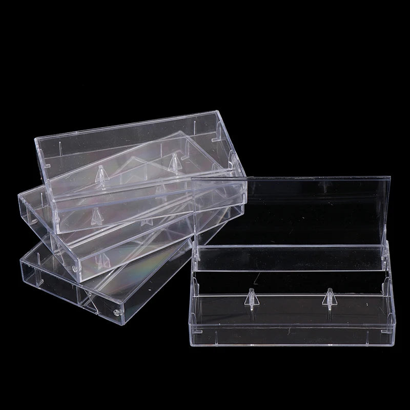 10Pcs/pack All Transparent Recording Blank Cassette Case Audio Storage Box Dustproof Box Packaging Box Home Cassette Case Peaceful Pleasures Health and Wellness