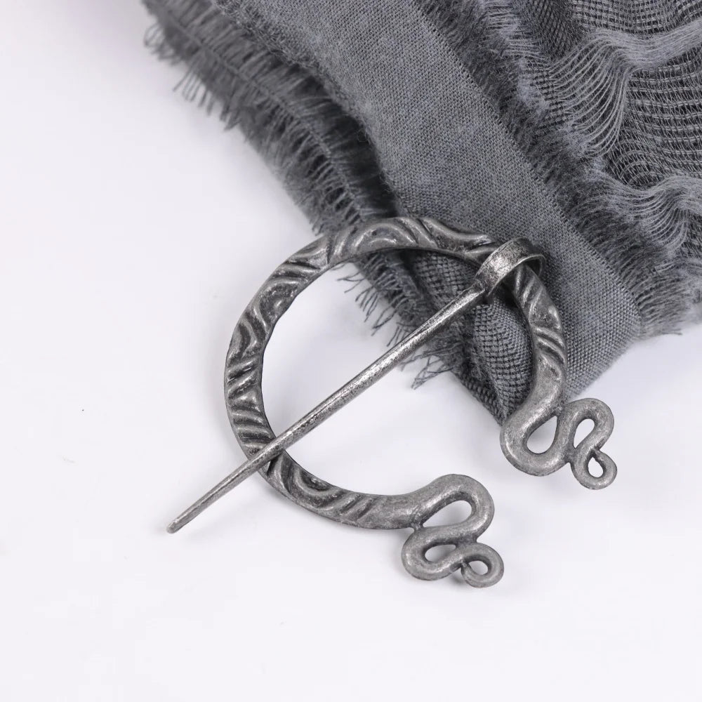 Medieval Renaissance Cape Shawl Brooch Halloween Costume Perforated