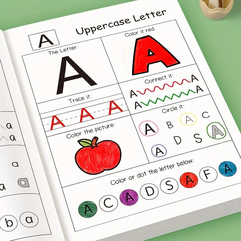 Children's Alphabet Tracing Practice Book Suitable Preschoolers