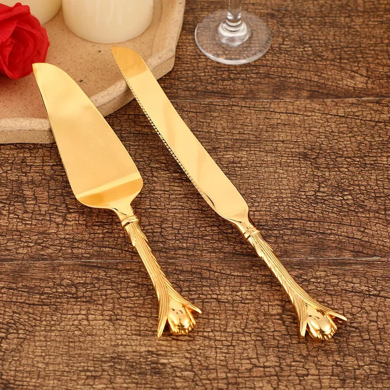 2Pcs Wedding Cake Knife and Shovel Pizza Bread Knife Wedding Supplies Cake Knife Triangle Bread Shovel Baking Tools Peaceful Pleasures Health and Wellness Style 11
