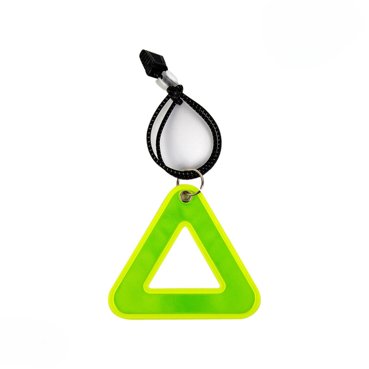 Bicycle Saddle Reflective Triangle Tag | Night Riding Safety Bike Safety Reflector Peaceful Pleasures Health and Wellness yellow