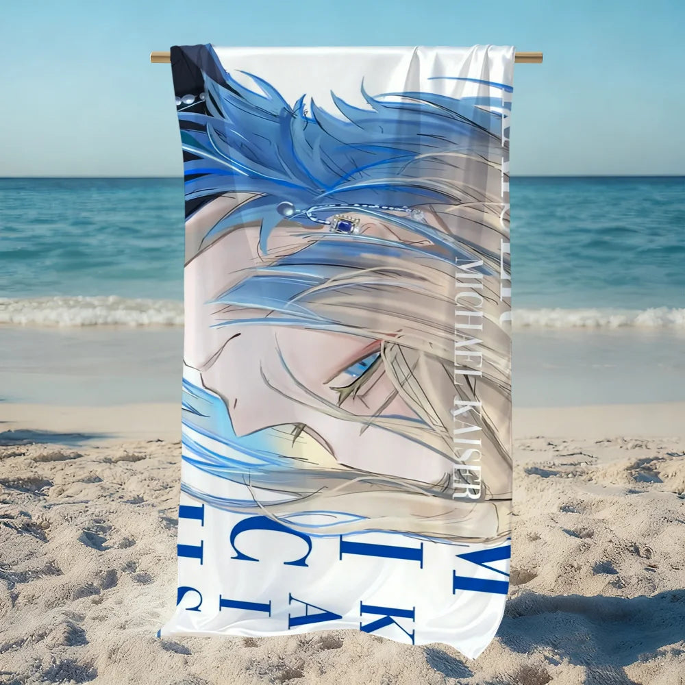 Blue Lock Anime Beach Towel | Quick Dry Soft Towel – 11 Sizes