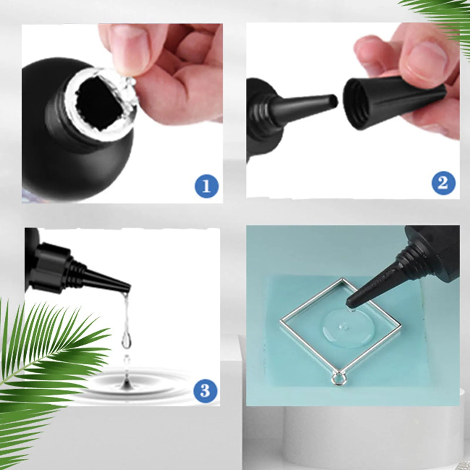 Highly Transparent Resin UV Glue Non-yellowing Odorless Fast Curing UV Glue for Handmade DIY Ring Jewelry Sealers Peaceful Pleasures Health and Wellness