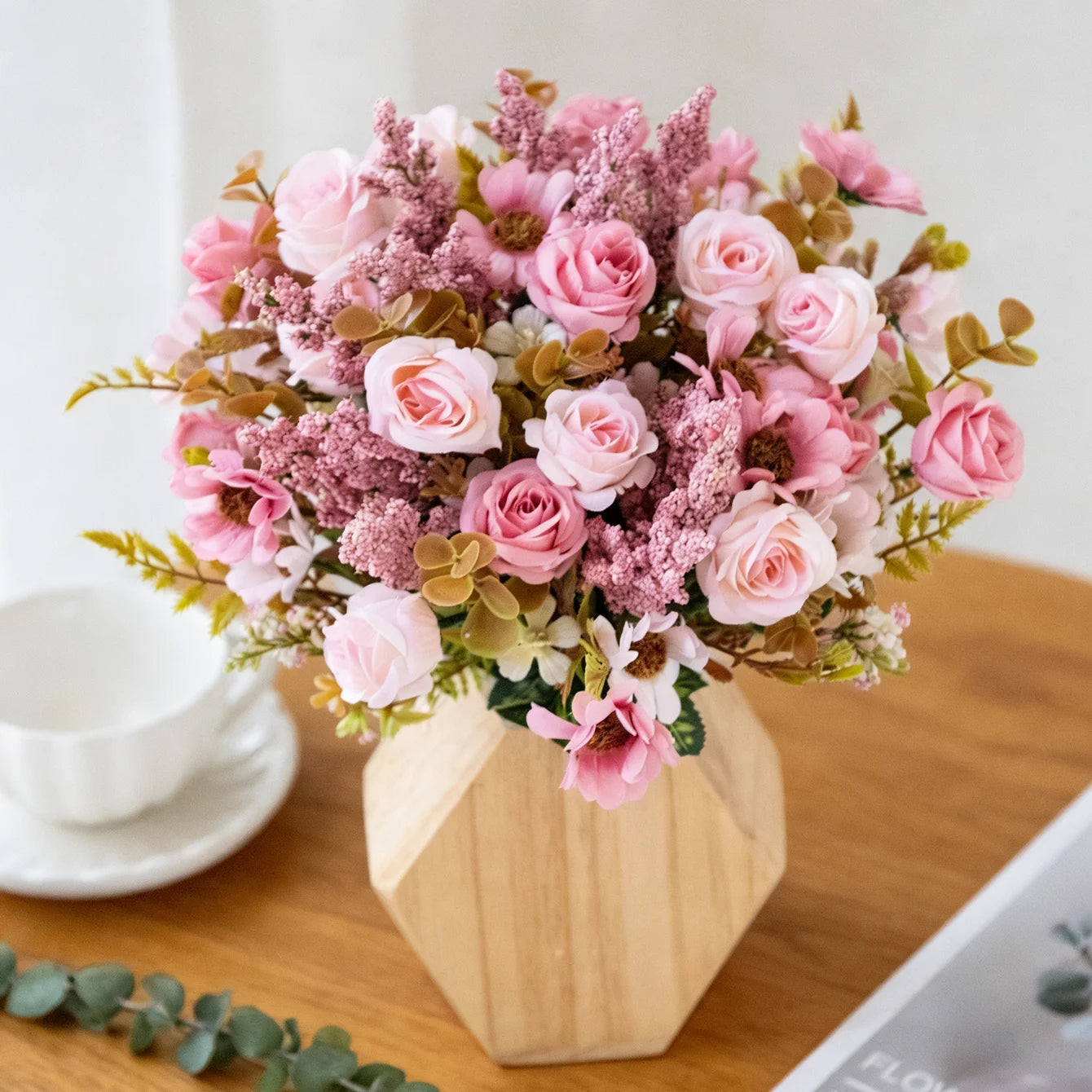 Artificial Silk Rose Bouquet | Wedding & Home Decor Flowers