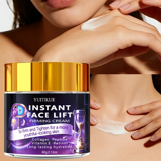 YUITIKUE 6D Instant Face Lift Firming Cream 60g Collagen Peptide Retinol Anti-Aging Hydrating Skin Care Peaceful Pleasures Health and Wellness