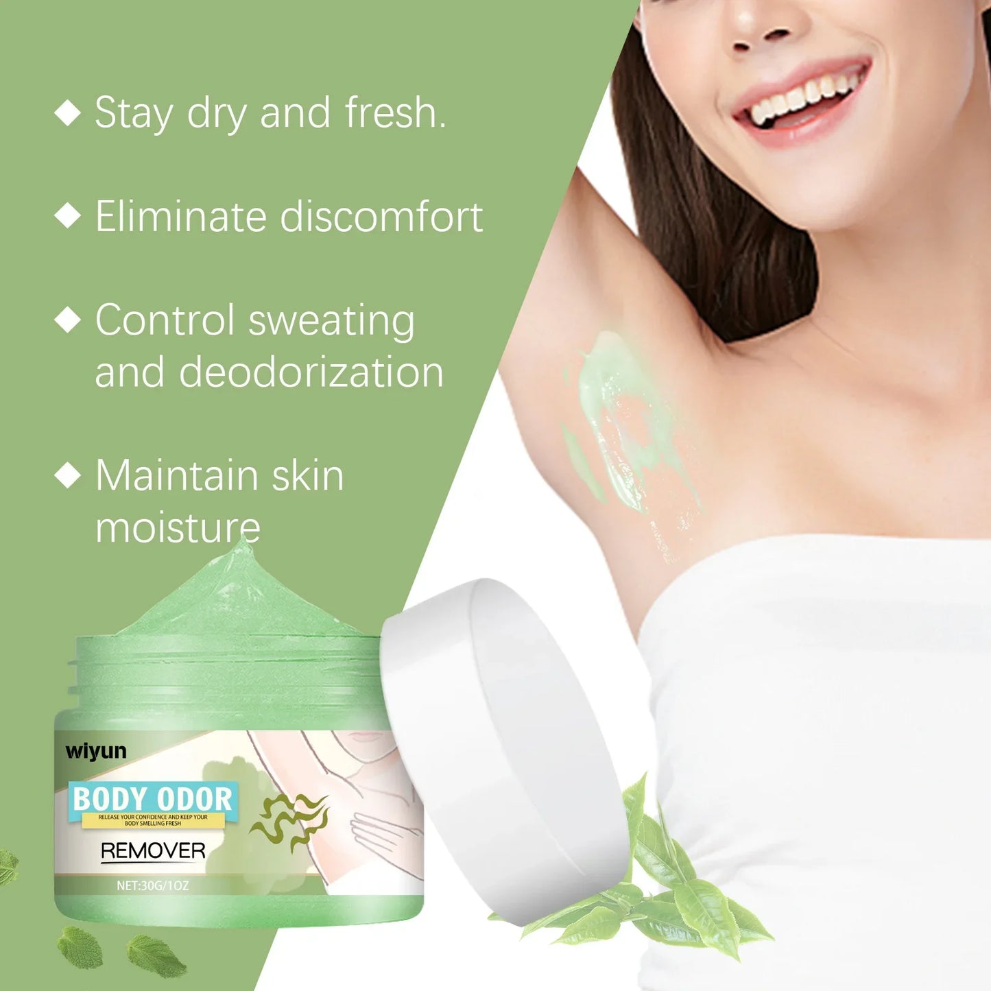 WIYUN Underarm Deodorant Cream – Antiperspirant & Odor Control