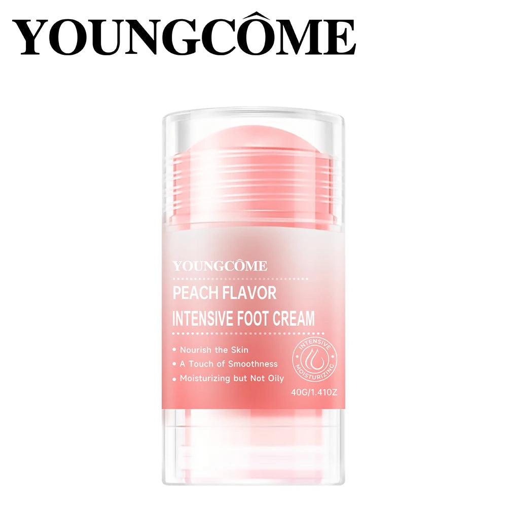 Peach FlavorIntensive Foot Cream Deodorant Stick Anti Sweating Keep Drying Fragrance RemoveFoot Odor Foot Refresh Sticks Peaceful Pleasures Health and Wellness