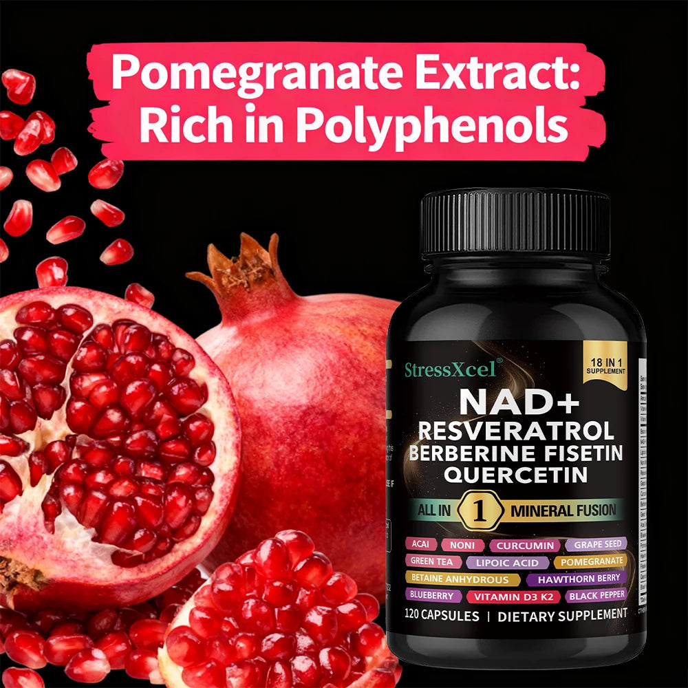 NAD+ Resveratrol Supplement – Energy, Anti-Aging & Cell Health