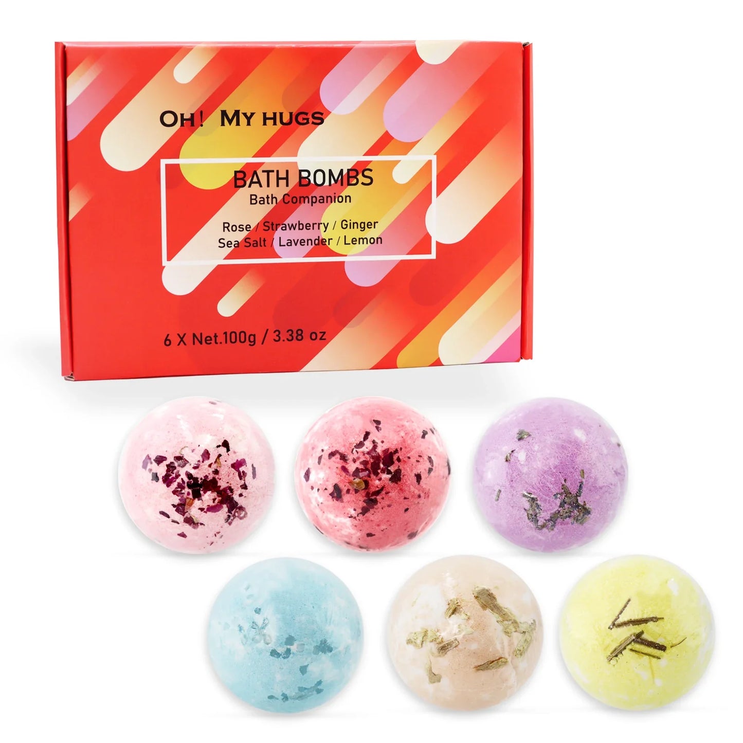 6-Piece Lavender Epsom Salt Bath Set – Women's Spa Gift