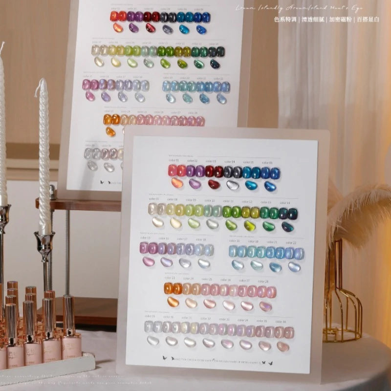 36-Color Magnetic Cat Eye Gel Polish Set | UV/LED Nail Kit