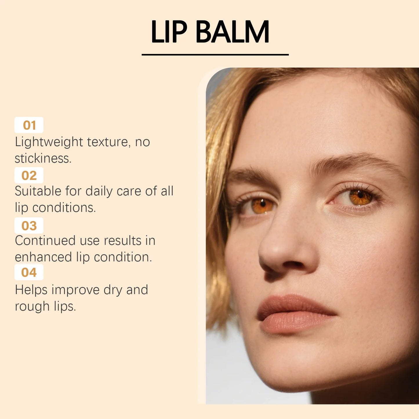 6-Piece Moisturizing Lip Balm Set – Beeswax & Fruit Extracts