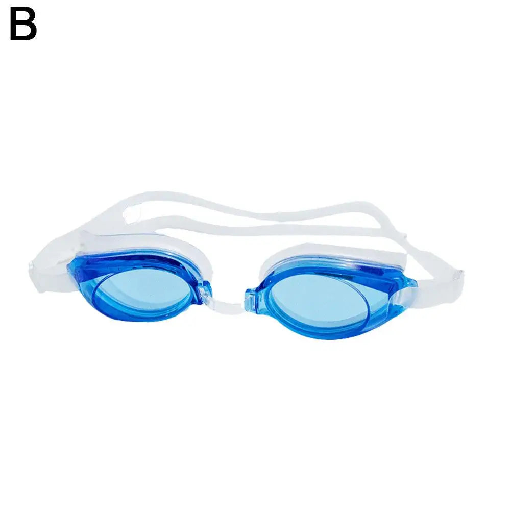 Silicone Waterproof Anti-fog Swimming Goggles for Adults & Kids Peaceful Pleasures Health and Wellness Blue