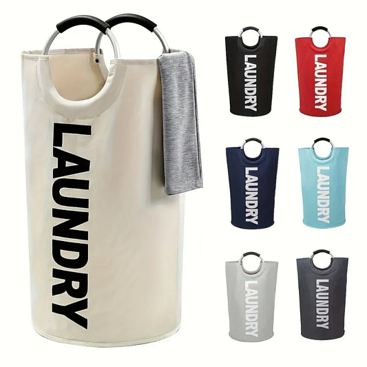 Extra-Large Foldable Waterproof Laundry Basket | Padded Handle Foldable Laundry Basket Oasis Select