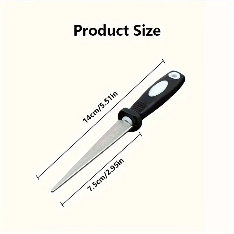 Diamond Double-Sided File Sharpener for Scissors & Garden Tools
