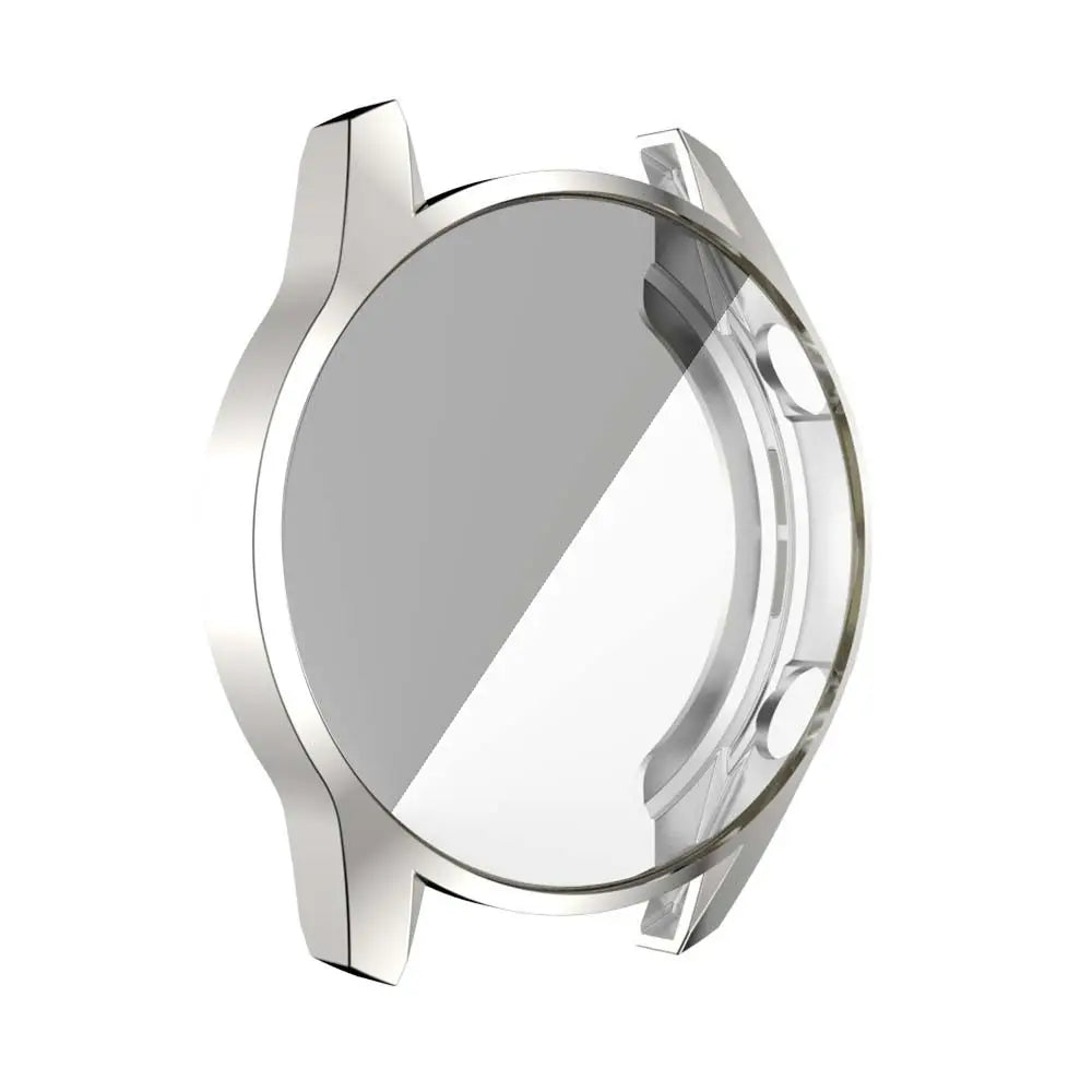 Accessories Clear TPU Case Watch Frame Cover For Huawei watch gt 2 Case Smart Watch Protector Full Protective Case Cover Peaceful Pleasures Health and Wellness silver--