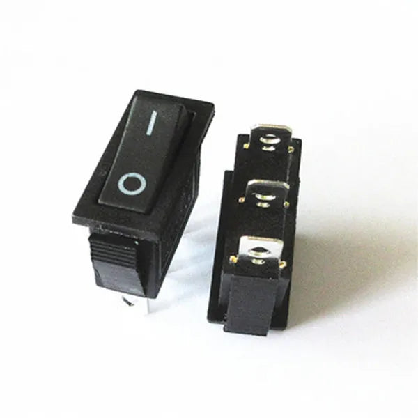5PCS KCD3 Rocker Switch ON-OFF ON-OFF-ON 2/3Position 2/3Pins Electrical Equipment With Light Power Switch 16A 250V / 20A 125V AC Peaceful Pleasures Health and Wellness ON-OFF 3Pins Black