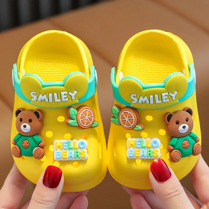 Kids Cartoon Clog Sandals | Non-Slip Beach & Garden Shoes