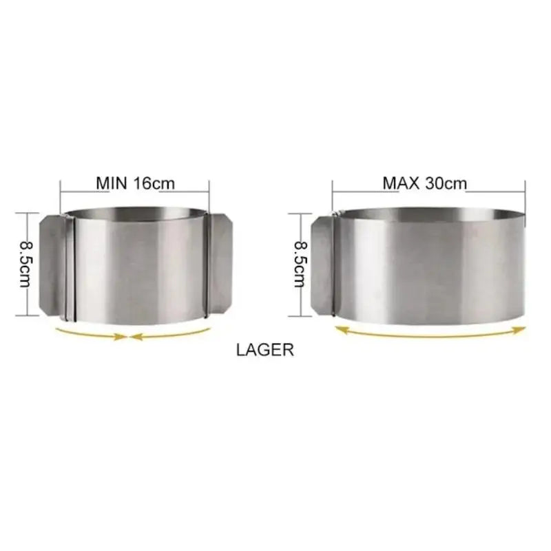 Adjustable Stainless Steel Round Cake Ring Mould for Mousse