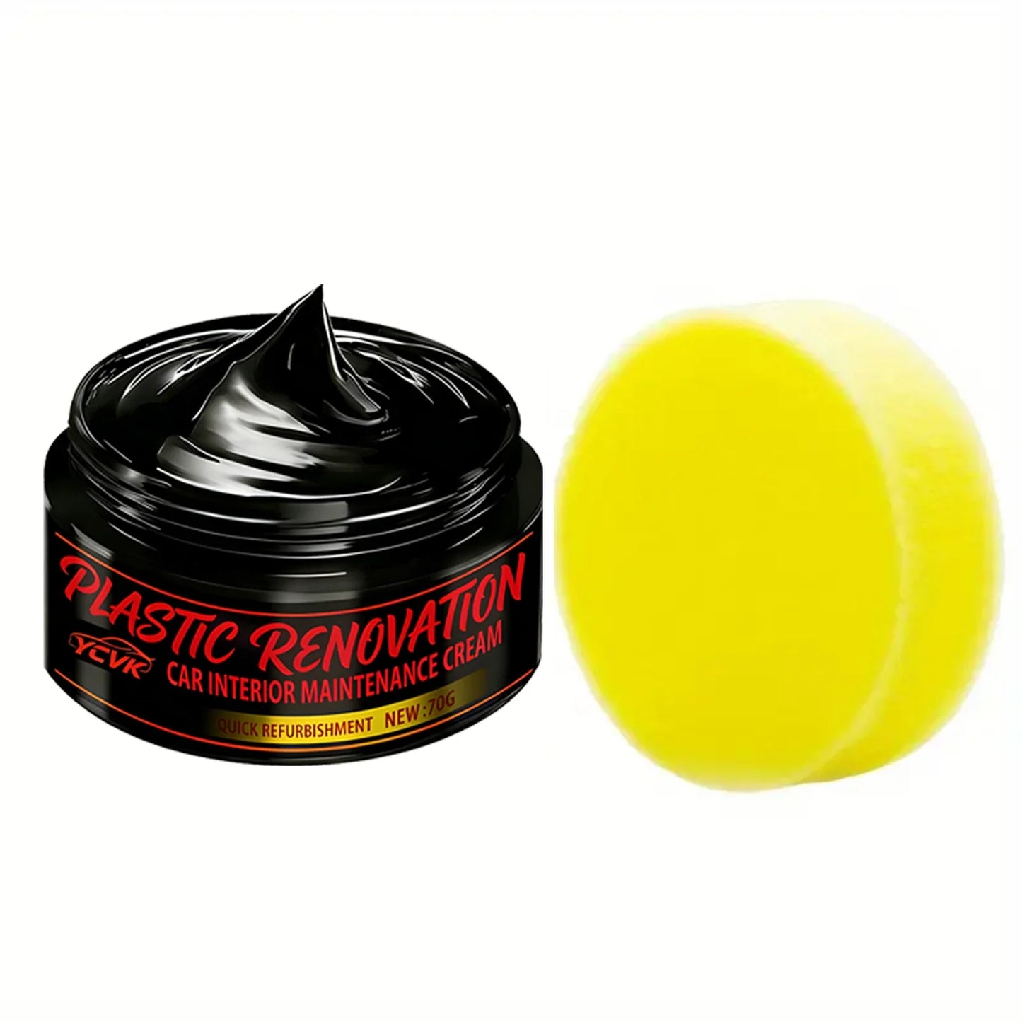Car Interior Plastic & Leather Restorer Cream 70g | Dashboard