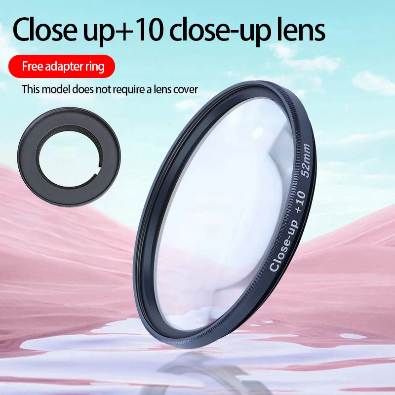 52mm ND & CPL Filters Set For DJI Osmo Action6 Neutral Density Camera Lens ND Filter And Filter Adapter Ring Peaceful Pleasures Health and Wellness Grad Yellow