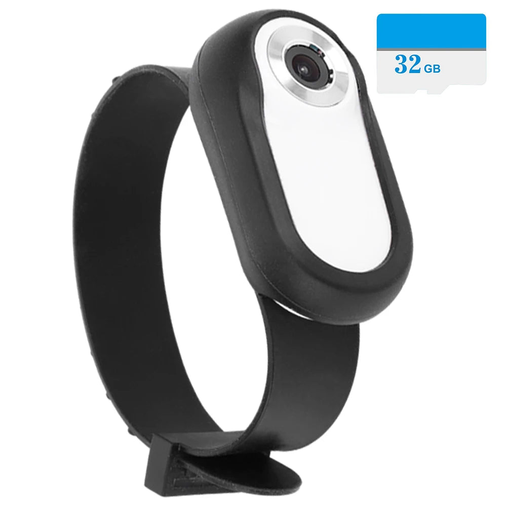 HD 1080P Dog Tracker Collar No WiFi Needed Dog Cat Pet Camera Collar Nanny Camera Video Records with 32G Card for Indoor/Outdoor Peaceful Pleasures Health and Wellness white