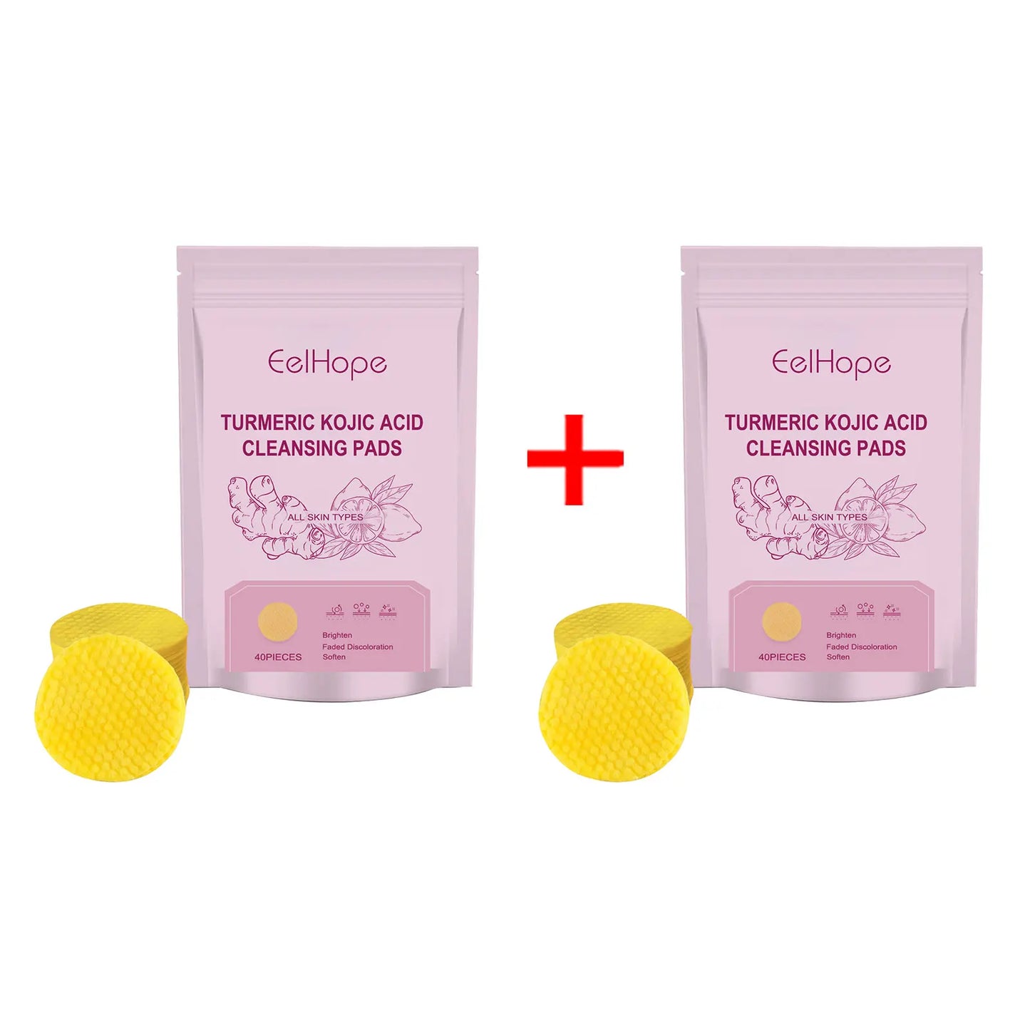 Turmeric Kojic Acid Cleansing Exfoliating Pads – Brighten Skin