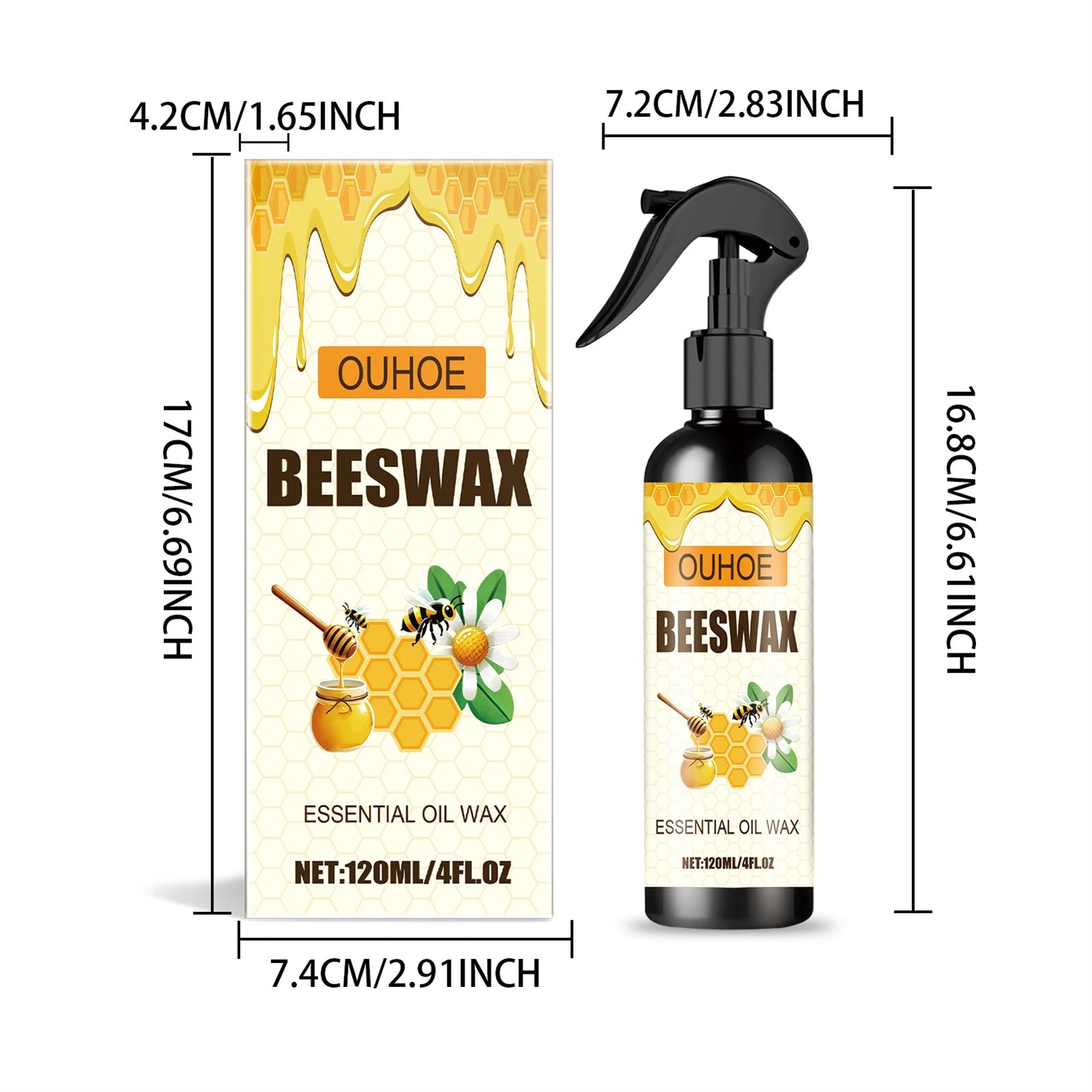 Natural Beeswax Spray For Wood Furniture Brightens Care Polished Wax for Regular Hardwood Floors Peaceful Pleasures Health and Wellness