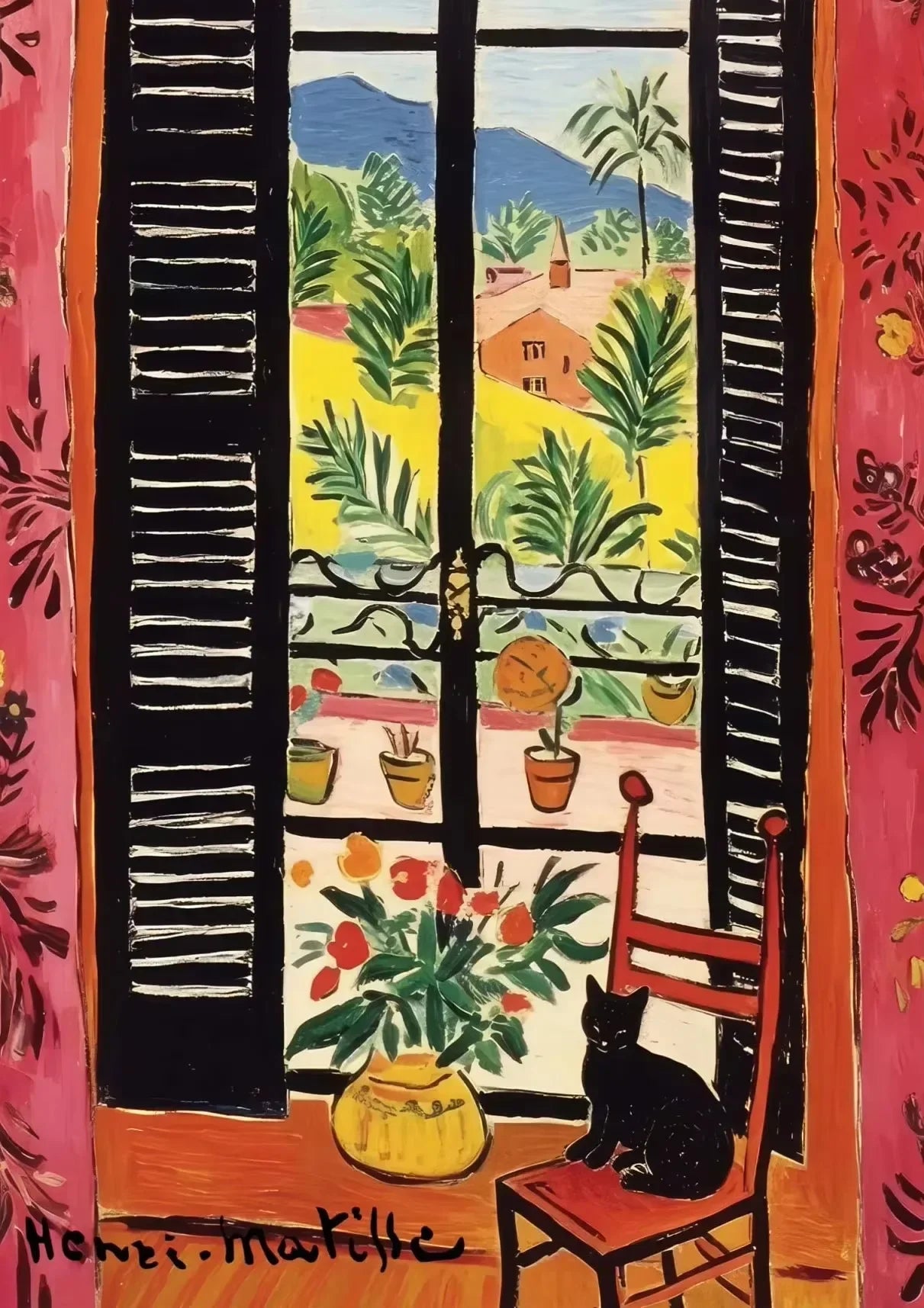 Henri Matisse Open Window Canvas Wall Art | Nordic Print Decor