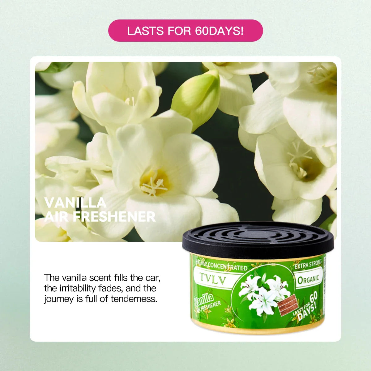 TVLV Solid Air Freshener – Car, Room & Bathroom Fragrance