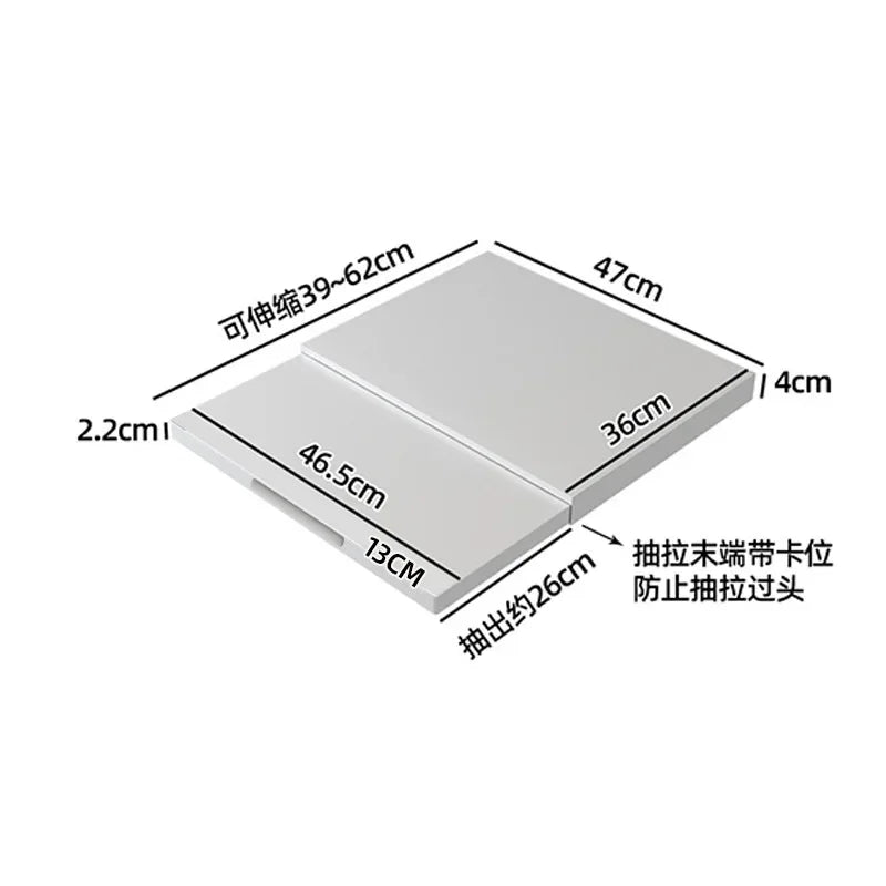 Pull-out Board Microwave Oven Tray Storage Rack with Vegetable Workbench for Kitchen Countertop Organization Space Saving Design Peaceful Pleasures Health and Wellness