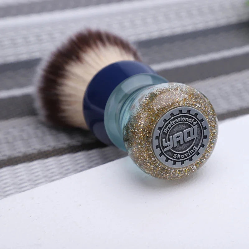 YAQI Atlantis 22MM Synthetic Hair Shaving Brush Portable Travel Cleaning Face High Quality Shaving Brush Tool For Men Peaceful Pleasures Health and Wellness