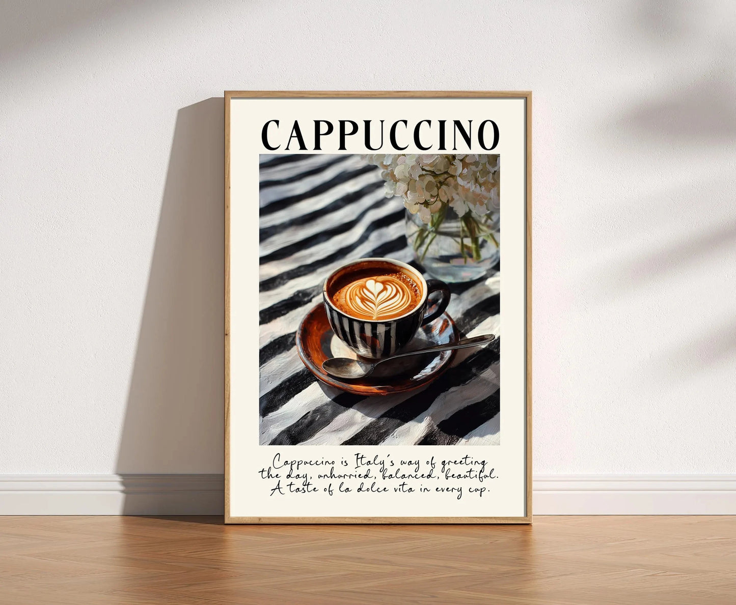 Retro Coffee Canvas Wall Art | Minimalist Kitchen Poster