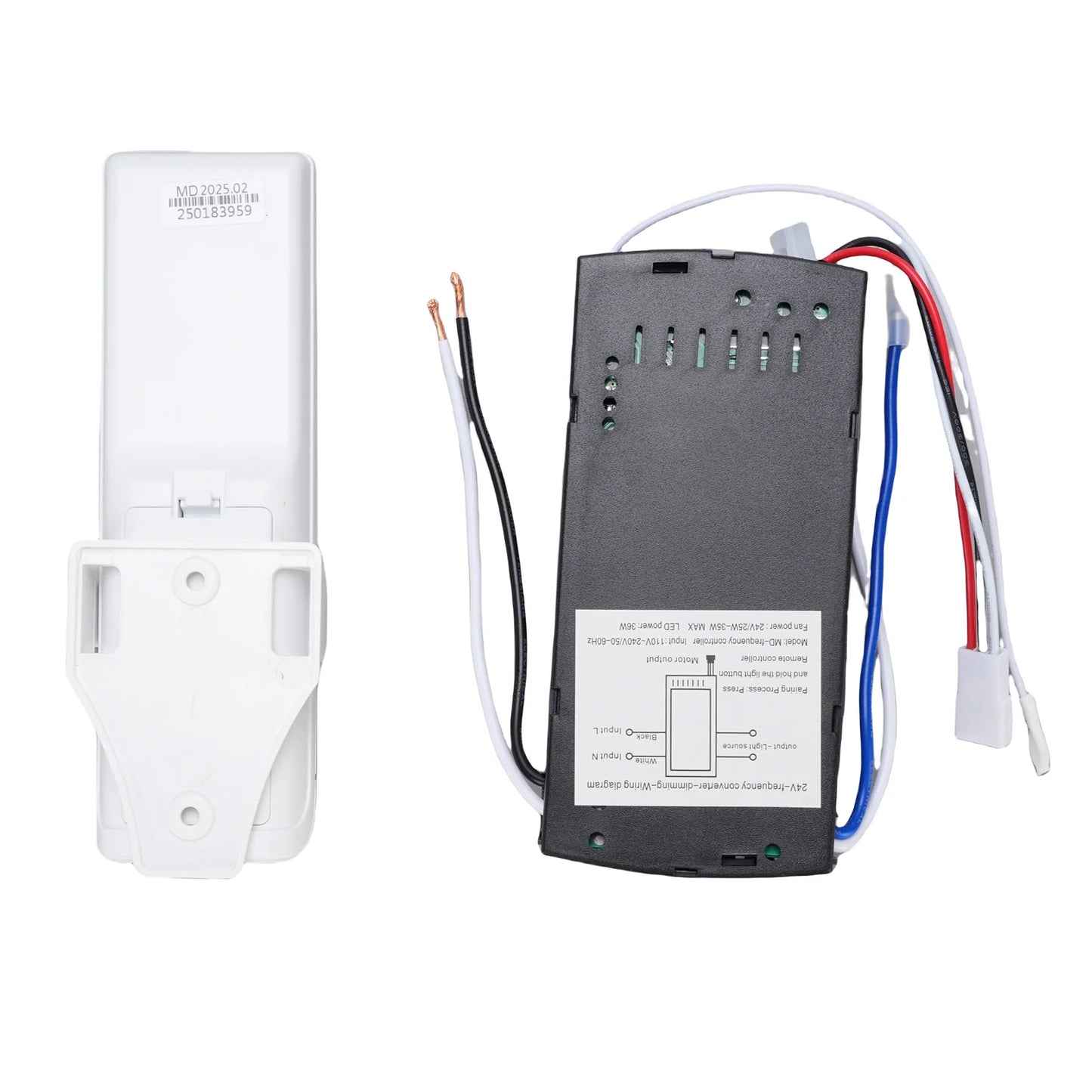 Ceiling Fan Controller Receiver 6 Speeds Ceiling Fan Light Remote Control Kit Long Distance Timer for Replacement Peaceful Pleasures Health and Wellness