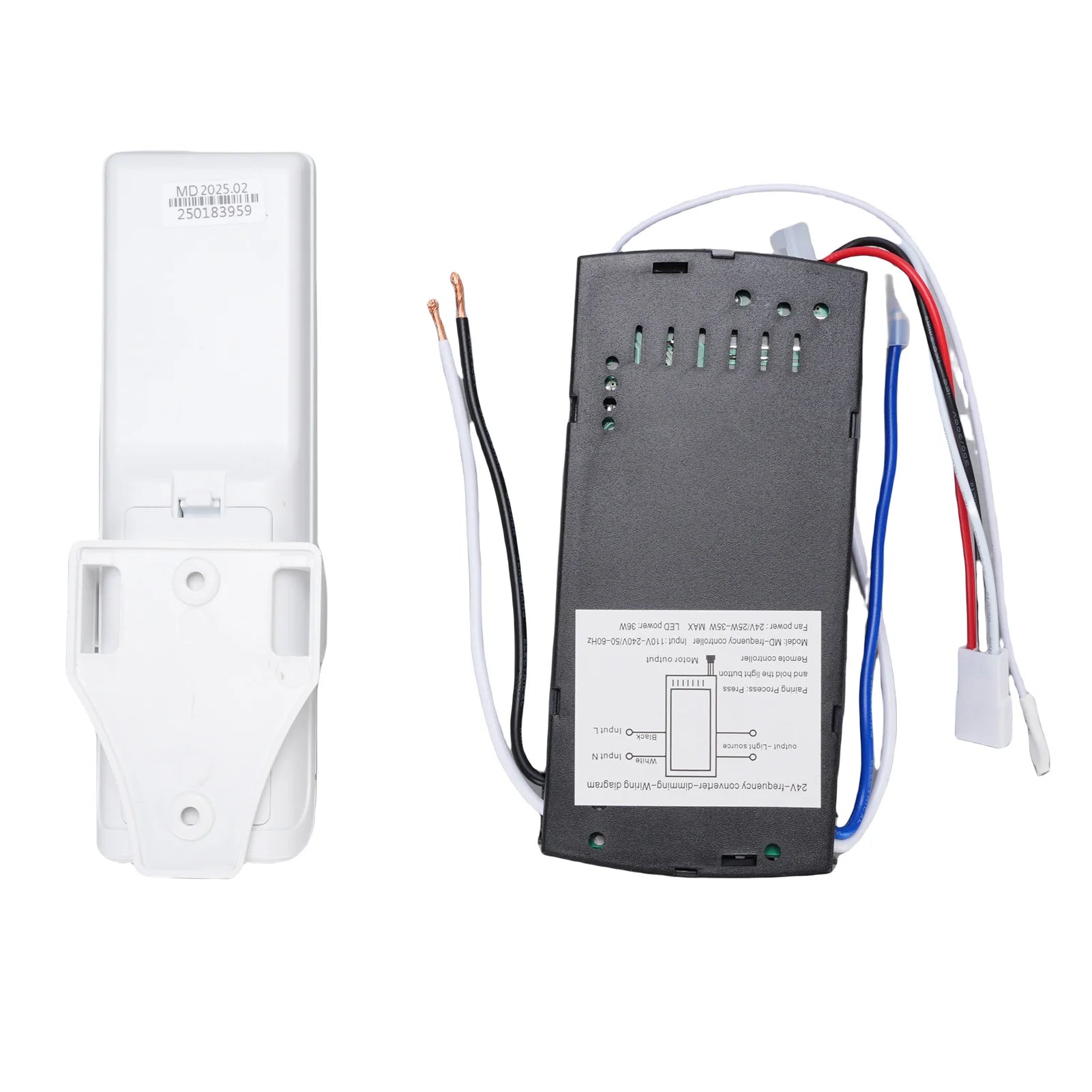 Ceiling Fan Controller Receiver 6 Speeds Ceiling Fan Light Remote Control Kit Long Distance Timer for Replacement Peaceful Pleasures Health and Wellness