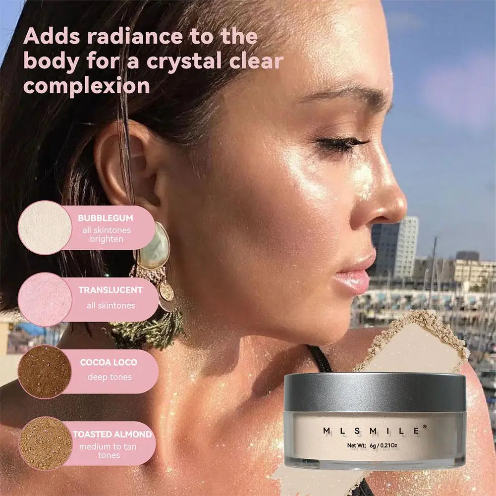 Glitter Loose Setting Powder – Oil Control, Shimmer & Matte
