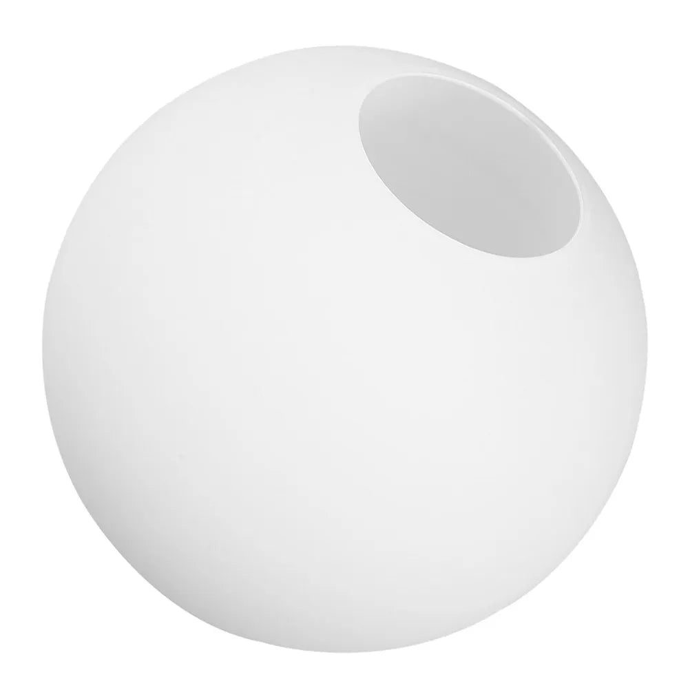 Round Frosted Glass Lamp Shade Replacement Milky White Globe Light Fixture Cover for Living Room Bedroom Dining Area Modern Peaceful Pleasures Health and Wellness