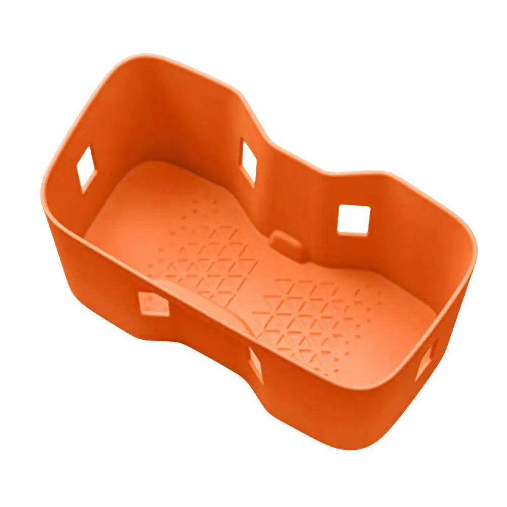 For Changan Deepal S05 Car Central Control Wireless Charging Silicone Pad Central Storage Dustproof Mat Organizer Acccessories Peaceful Pleasures Health and Wellness Orange