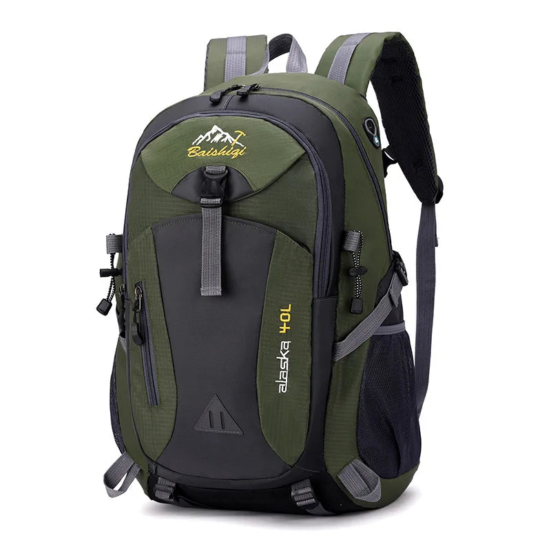 Outdoor Sports Backpack Water-Resistant Hiking Backpack for Men Leisure Travel Sports Bag New Camping Mountaineering Backpack Peaceful Pleasures Health and Wellness 1ps 3