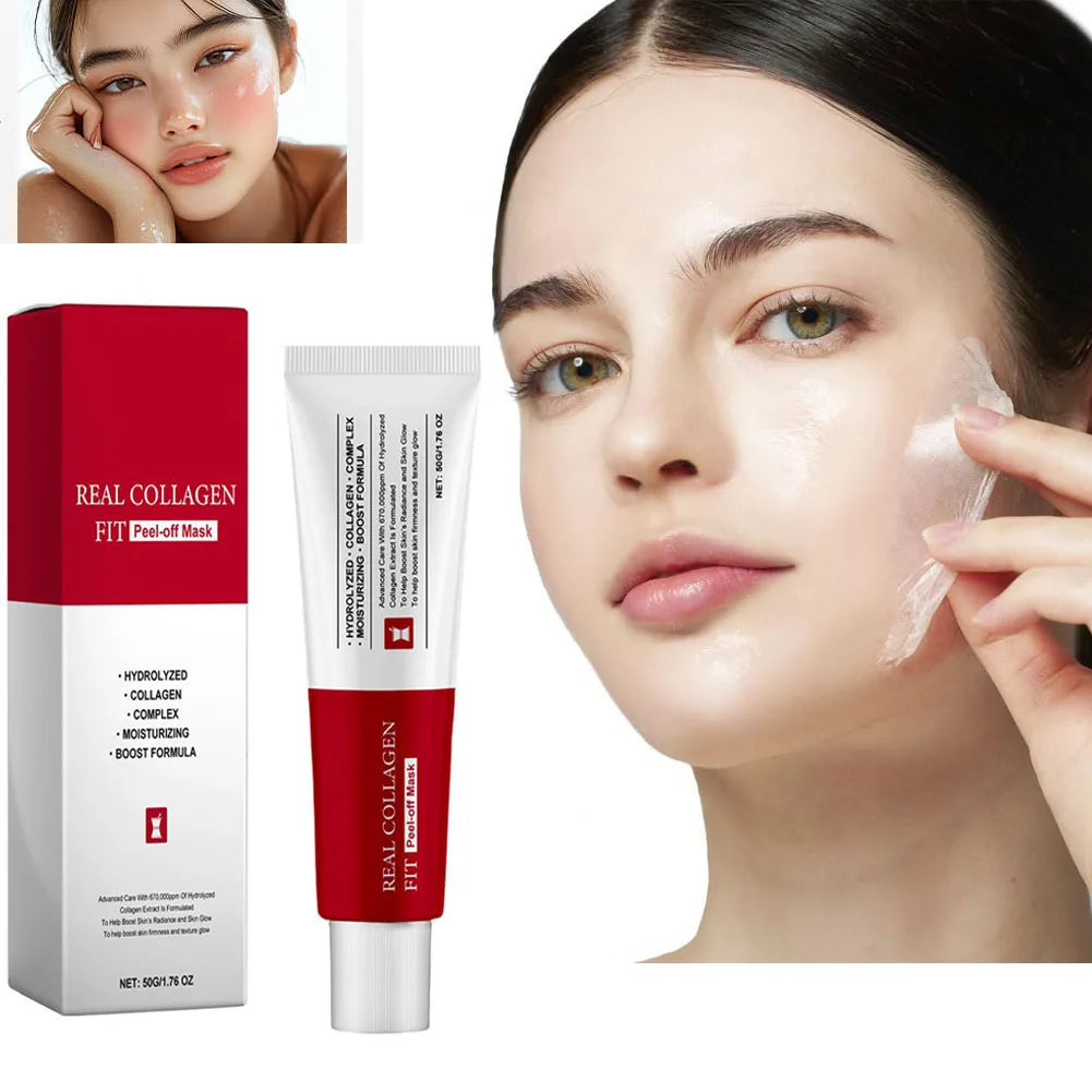1/2PCs Moisturizing Collagen Night Wrapping Mask Elasticity Hydration Collagen Peel off Face Mask For Glowing Skin Face Care Peaceful Pleasures Health and Wellness